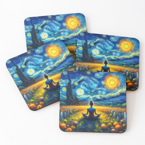 Item preview, Serene Meditation: A Van Gogh Inspired Dreamscape designed and sold by Suzana Djordjevic.