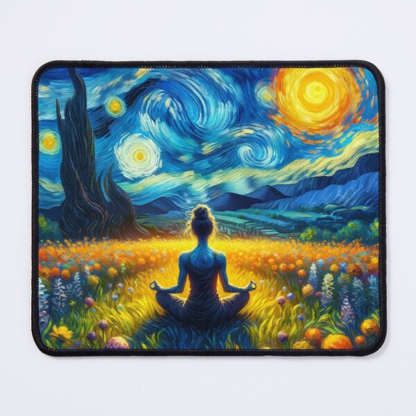 Item preview, Serene Meditation: A Van Gogh Inspired Dreamscape designed and sold by Suzana Djordjevic.