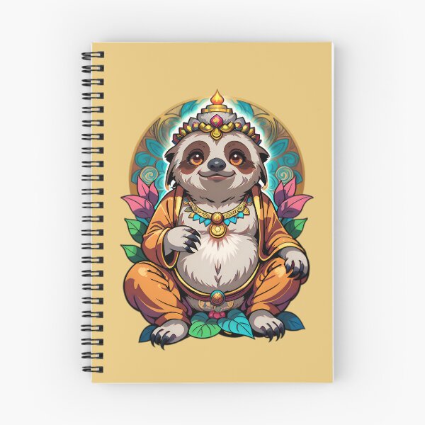 Item preview, Cute Funny Cartoon Sloth Buddha designed and sold by TheArtOfPat.