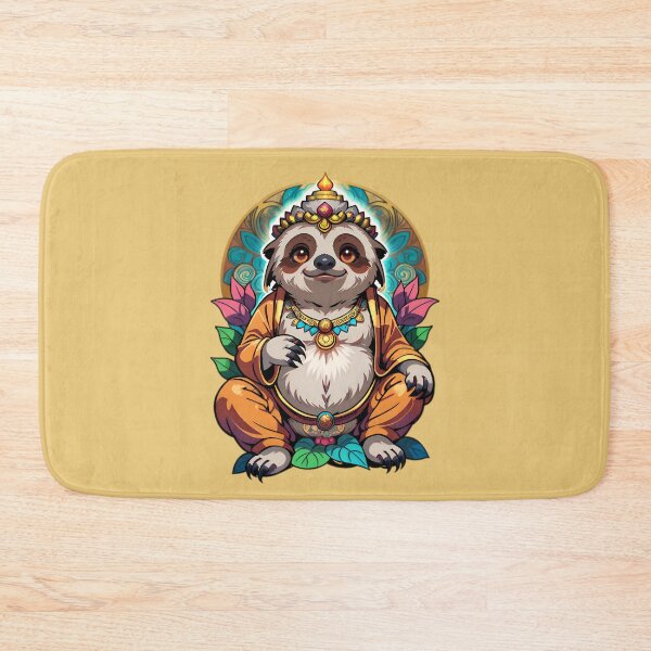 Item preview, Cute Funny Cartoon Sloth Buddha designed and sold by TheArtOfPat.