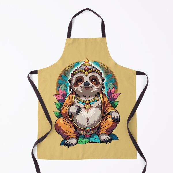 Item preview, Cute Funny Cartoon Sloth Buddha designed and sold by TheArtOfPat.