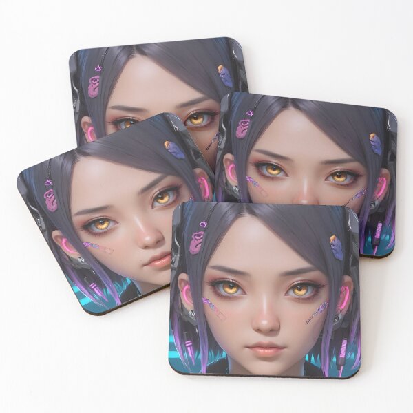 Item preview, Cyberpunk Anime Female Portrait (Spring Edition) designed and sold by papi1998.
