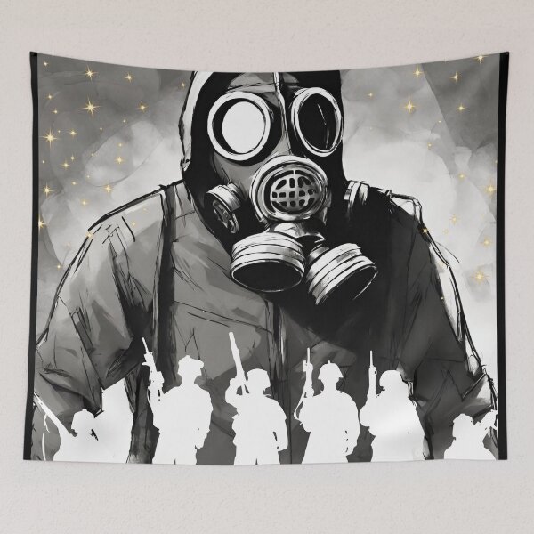 Item preview, Atomic Bomb Gas Mask Streetwear  designed and sold by CyberArtistOne.