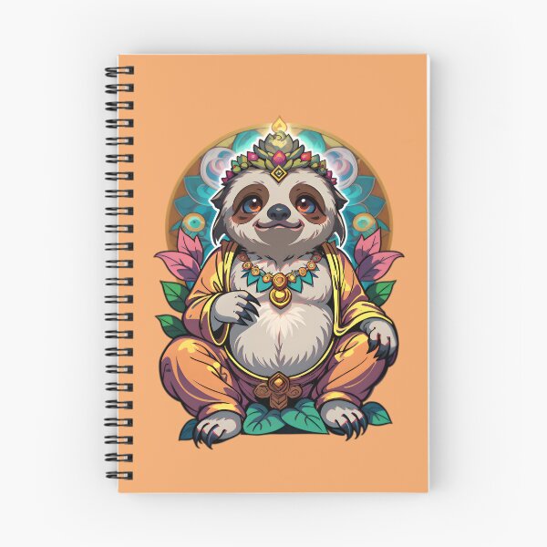 Item preview, Cute Funny Cartoon Sloth Buddha designed and sold by TheArtOfPat.