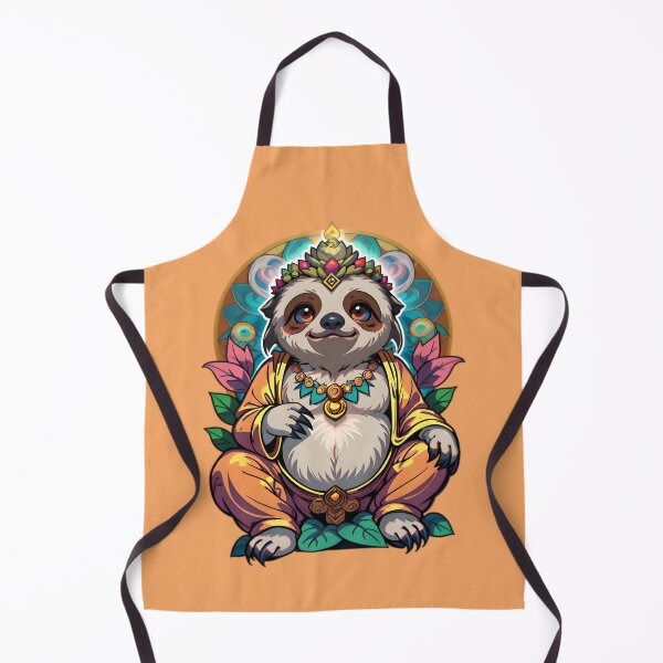 Item preview, Cute Funny Cartoon Sloth Buddha designed and sold by TheArtOfPat.