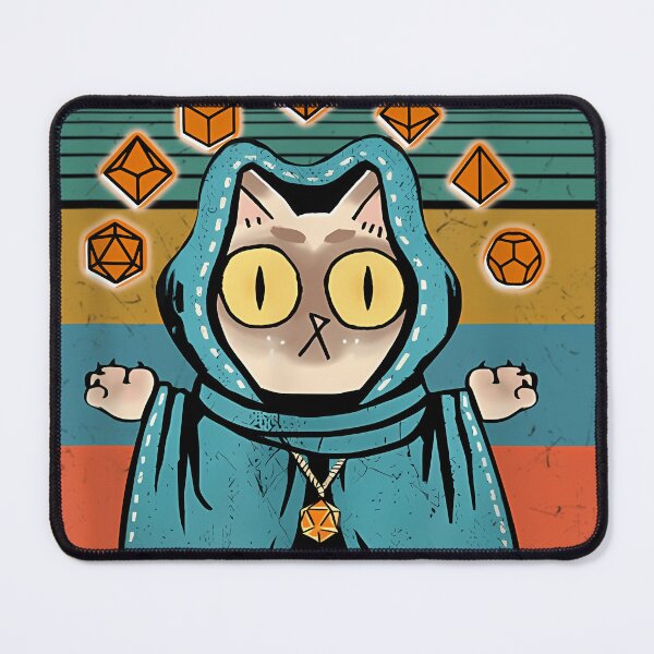 Item preview, Dungeon Meowster Funny Nerdy-Gamer Cat-D20 Dice Rpg Dungeons And Dragons designed and sold by JoshuaSmalls.