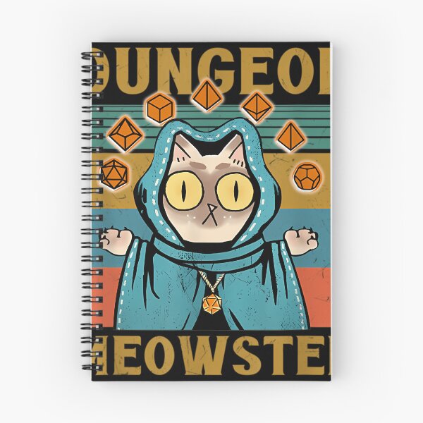 Item preview, Dungeon Meowster Funny Nerdy-Gamer Cat-D20 Dice Rpg Dungeons And Dragons designed and sold by JoshuaSmalls.