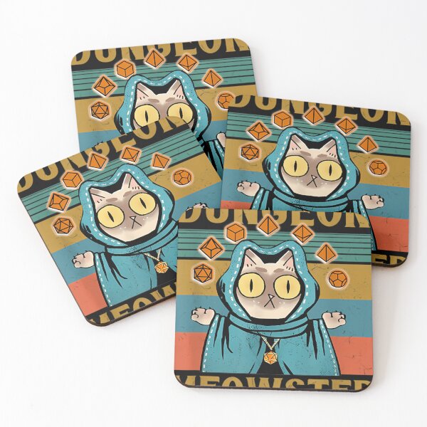 Item preview, Dungeon Meowster Funny Nerdy-Gamer Cat-D20 Dice Rpg Dungeons And Dragons designed and sold by JoshuaSmalls.