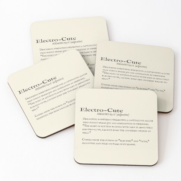 Item preview, Electro-Cute: Dictionary Entry designed and sold by Fun Funky Designs.