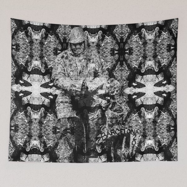 Item preview, Black and White Nature Element, Mirroring, Pattern designed and sold by IdoFriedmanArt.