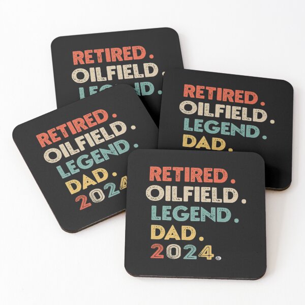 Item preview, Oilfield Worker Retired 2024 Dad Legend Retirement Retro designed and sold by HammiltenJohn.