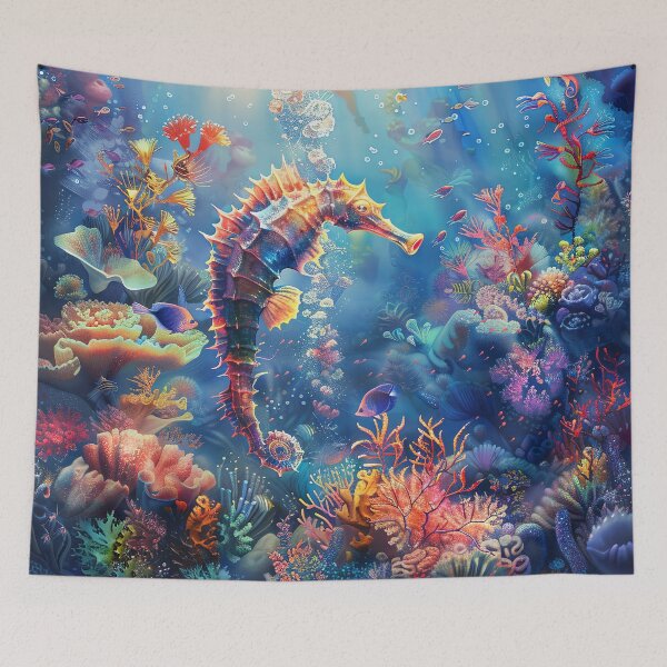 Item preview, Blooming colorful underwater world designed and sold by FlowersColorful.