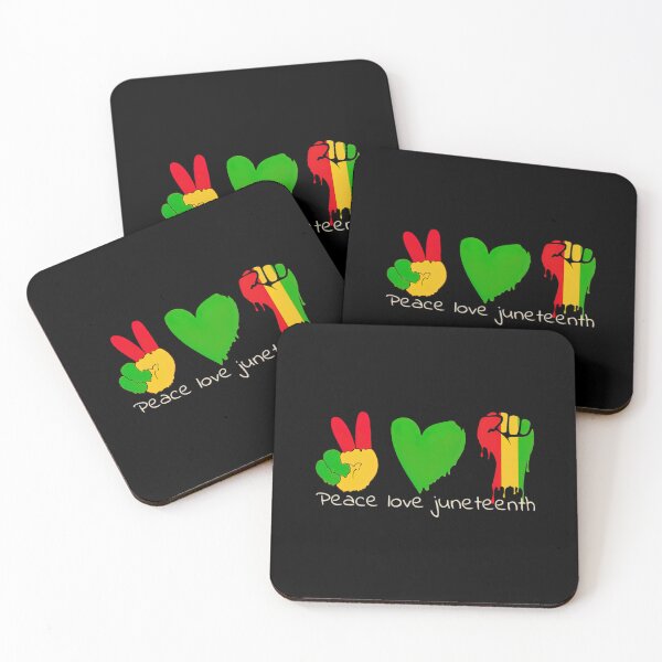 Item preview, Peace Love Juneteenth 2024 Colorful Melting designed and sold by HammiltenJohn.