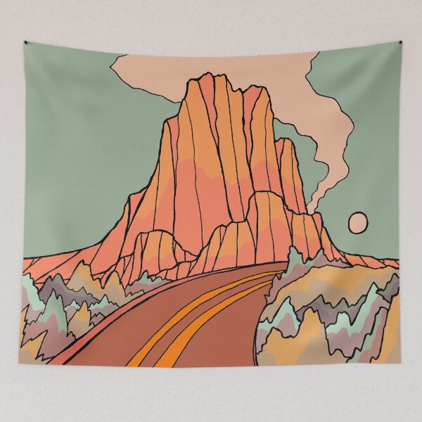 Item preview, Road past the mountain  designed and sold by Swadeillustrations.