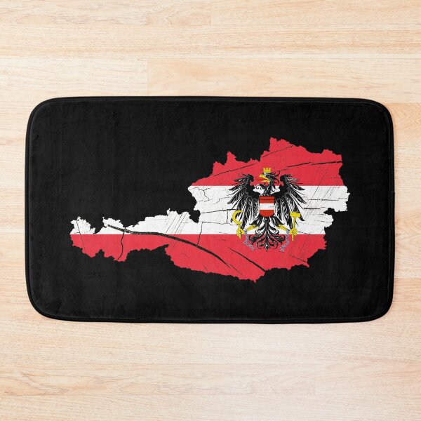 Item preview, Austria Flag Map Wood Effect designed and sold by Blok45.