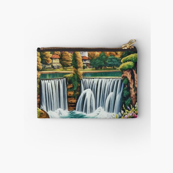 Item preview, Jajce Waterfall: Serenity Revealed, Captivating Beauty designed and sold by TrendSh0p.