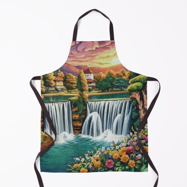 Item preview, Jajce Waterfall: Serenity Revealed, Captivating Beauty designed and sold by TrendSh0p.
