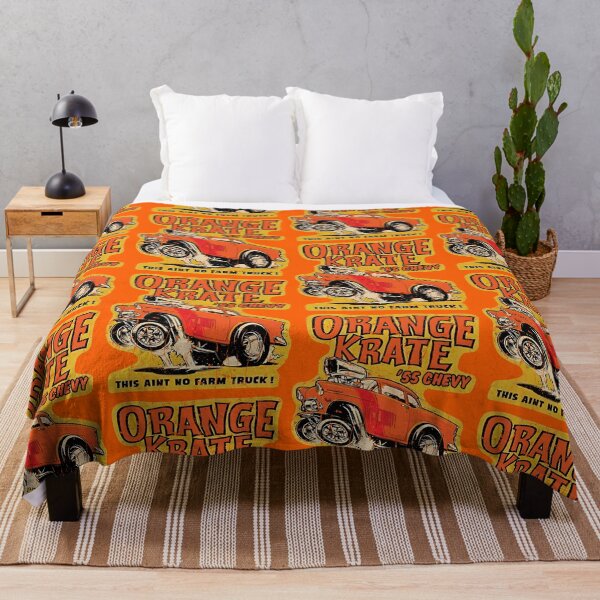 Item preview, Orange Crate '55 Chevy Gasser - distressed burnout print designed and sold by retropetrol.