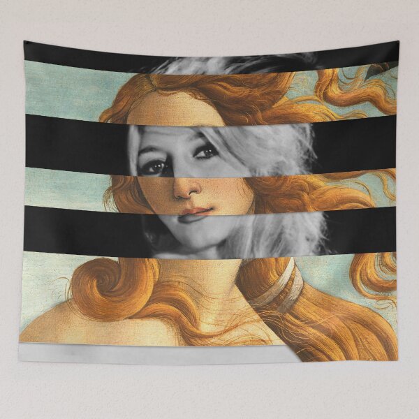 Item preview, LA VENUS BLONDE - Pop Retro Collage, Mashup, Pop Art Wall Decoration Photographic Print designed and sold by OnlyPopArt.