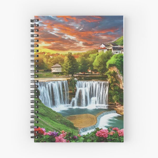 Item preview, Jajce Waterfall: Serenity Revealed, Captivating Beauty designed and sold by TrendSh0p.