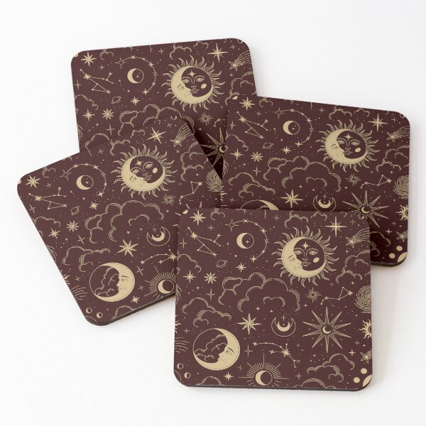 Item preview, Celestial Reverie: Golden Tarot-Inspired Vintage Style Cosmic Artwork designed and sold by REALKIRAN.