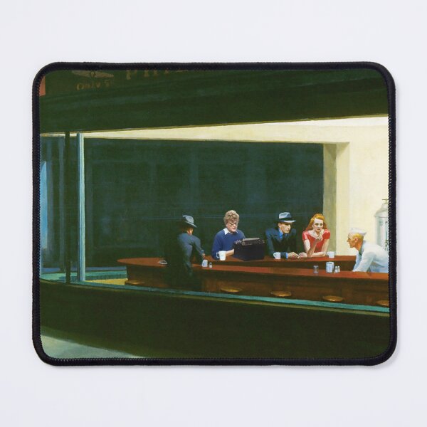Item preview, Edward Hopper Nighthawks featuring Jessica Fletcher  designed and sold by OnlyPopArt.