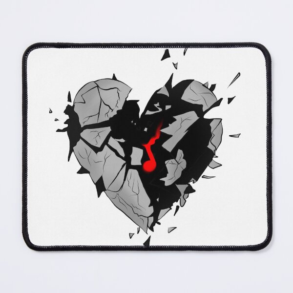 Item preview, Music note inside a broken heart - music heals designed and sold by Barha.