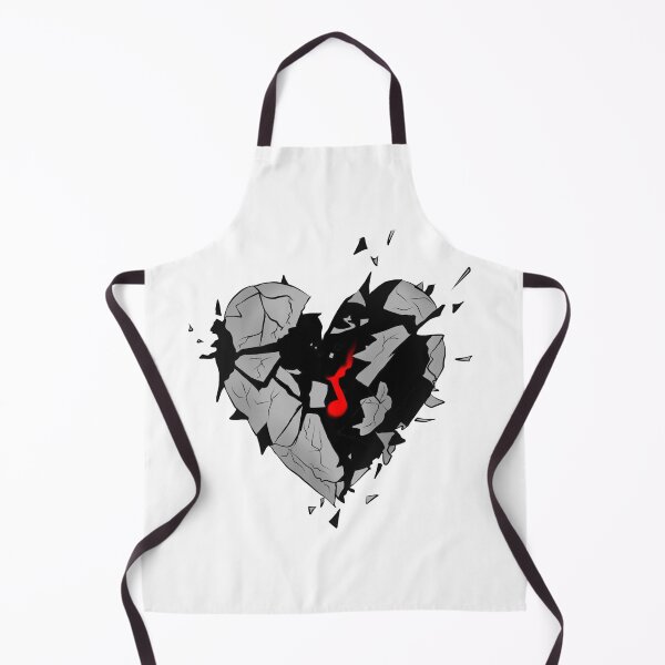 Item preview, Music note inside a broken heart - music heals designed and sold by Barha.