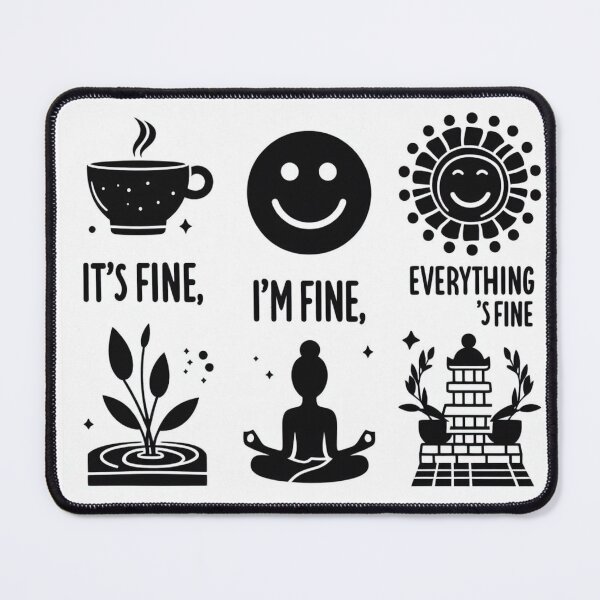 Item preview, It's fine I'm fine Everything's fine sticker designed and sold by artdesignby.