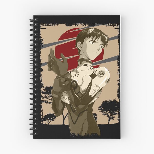 Artikelvorschau, Shinji Ikari Evangelion Retro-Landschaftsdesign entworfen und verkauft von Wafusaurus.