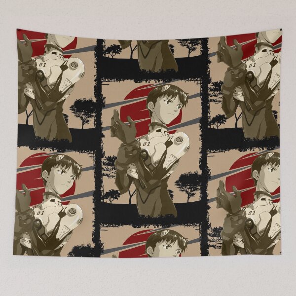 Item preview, Shinji Ikari Evangelion Retro Landscape Design designed and sold by Wafusaurus.