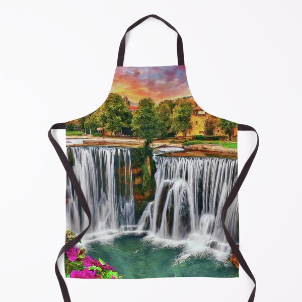 Item preview, poster xxl Jajce Waterfall: Serenity Revealed, Captivating Beauty designed and sold by TrendSh0p.