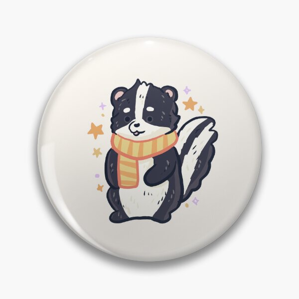 Item preview, Skunk wearing scarf illustration  designed and sold by Mayarart.