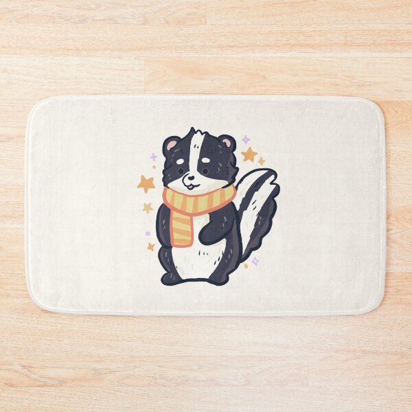 Item preview, Skunk wearing scarf illustration  designed and sold by Mayarart.