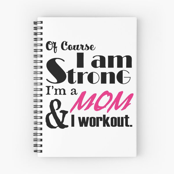 Item preview, I am Strong Mom and I workout designed and sold by AndriaJ.