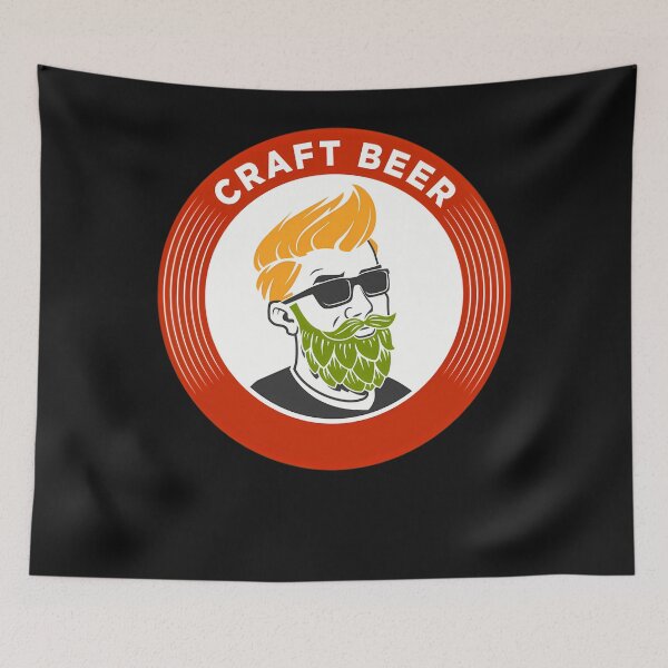 Item preview, Beer Real Ale Hipster Beard designed and sold by KobeKunze.