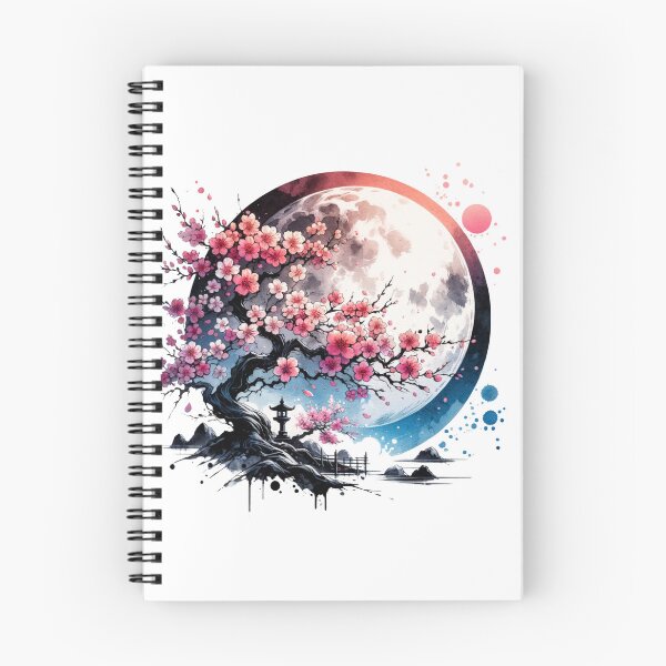 Item preview, Moody Japanese Cherry Blossom Ink Art designed and sold by FrequencyV.