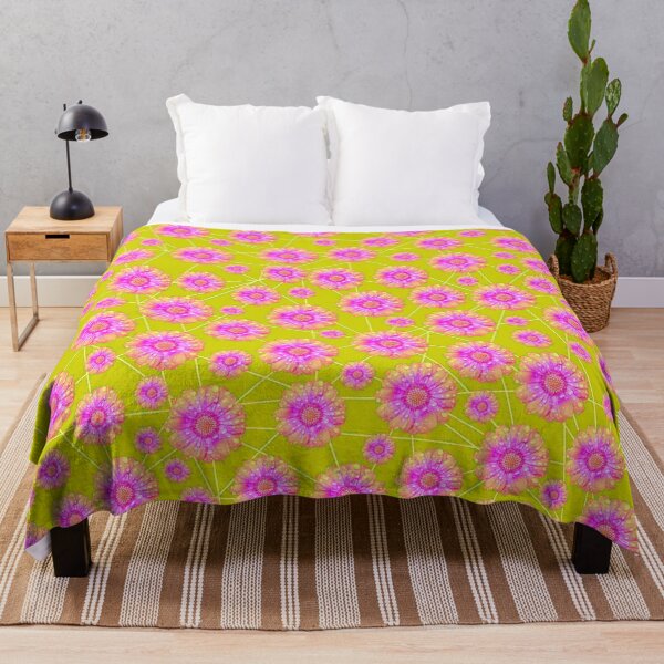 Item preview, Pink Flowers With Dew Drops Botanical Pattern designed and sold by LamarrDreams13.