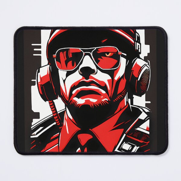 Item preview, Cyberpunk Cyborg Hacker Gamer No. 97 designed and sold by ThaddeuMaugh.
