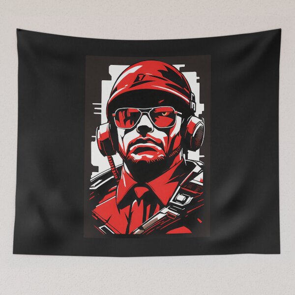 Item preview, Cyberpunk Cyborg Hacker Gamer No. 97 designed and sold by ThaddeuMaugh.