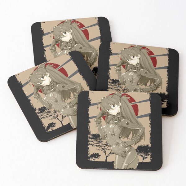 Item preview, Asuka Langley Soryu Evangelion Retro Landscape Design designed and sold by Wafusaurus.