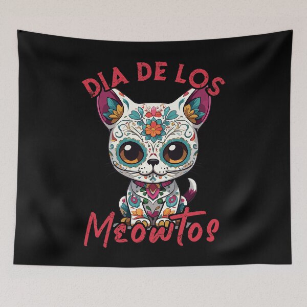 Item preview, Funny cat saying Mexican sugar skull designed and sold by LuminOrb.