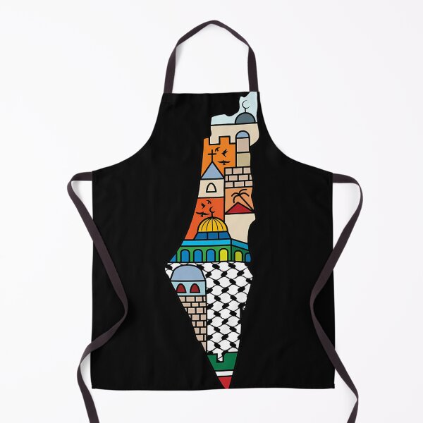 Item preview, I Love Palestine My Homeland Palestinian Map With Kufiya Hatta Pattern And Most Sacred Cites -Wht designed and sold by Axellediallo.