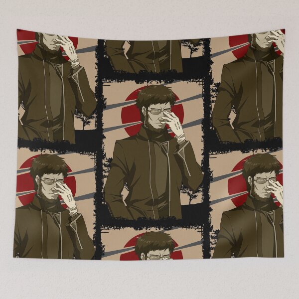 Item preview, Gendo Ikari Evangelion Retro Landscape Design designed and sold by Wafusaurus.