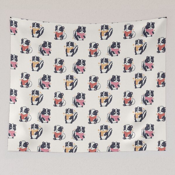 Item preview, Skunk wearing scarf pack designed and sold by Mayarart.