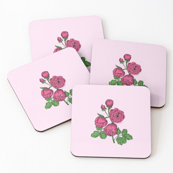 Item preview, Mid Pink Pompon Rose Bloom Very Full 40+ Petals In 3+ Rows designed and sold by zenithcreative.