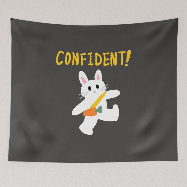 Item preview, confident rabbit designed and sold by zzzozzo.