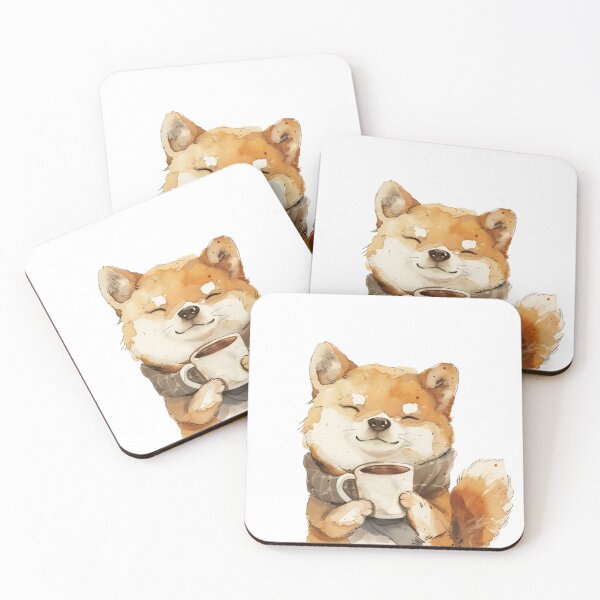 Item preview, Shiba Inu Coffee - Cute Dog Japanese Design designed and sold by MedvedMagazine.