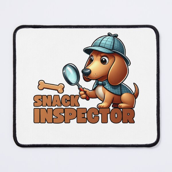 Item preview, Snack Inspector - Dachshund Edition designed and sold by hijackhippo.