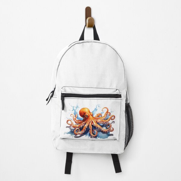 Item preview, an octopus as a digital watercolor designed and sold by Rose Design & Photos.